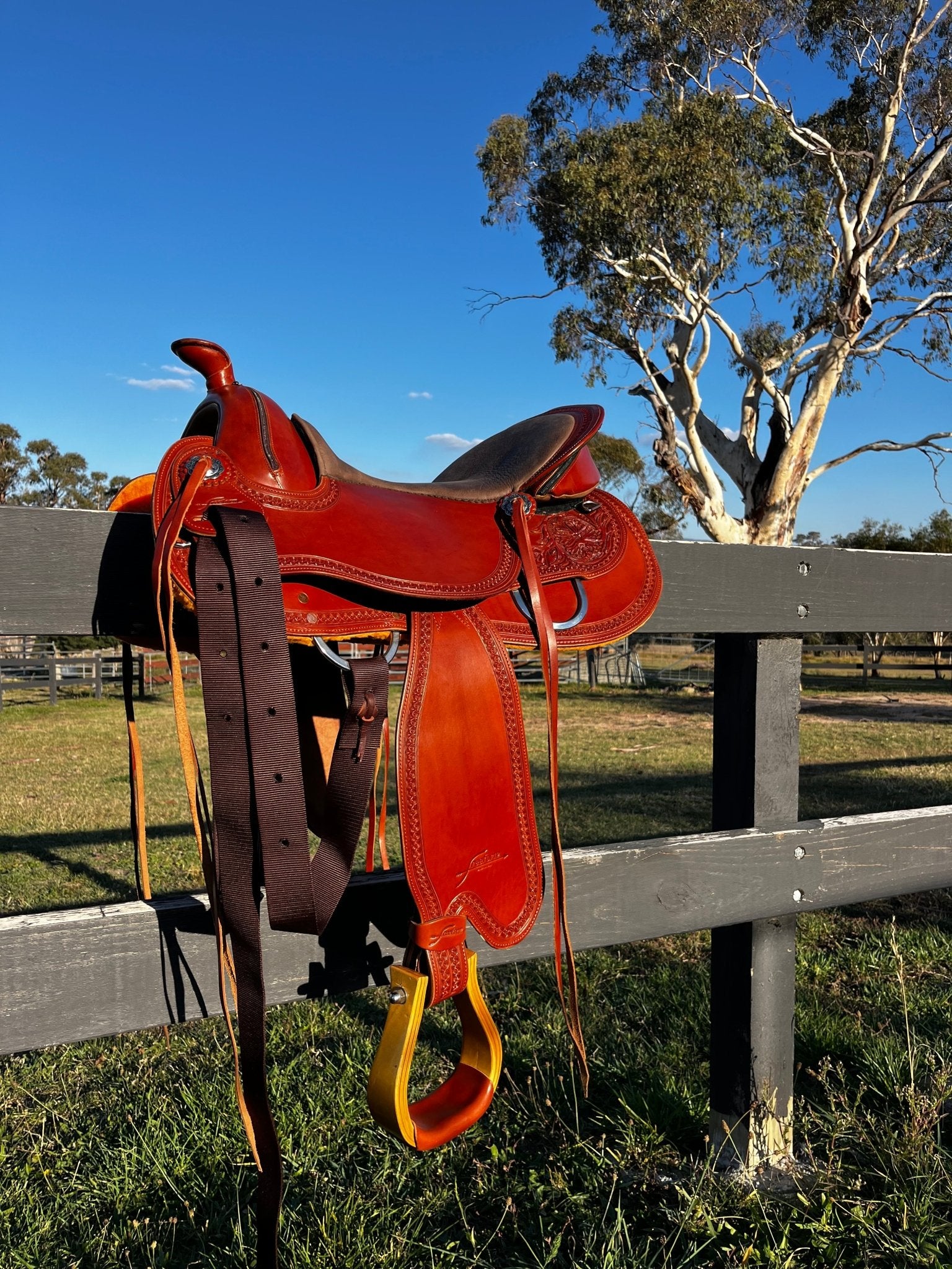 Extra Wide Freeform Western Treeless Saddle - Freeform Saddles